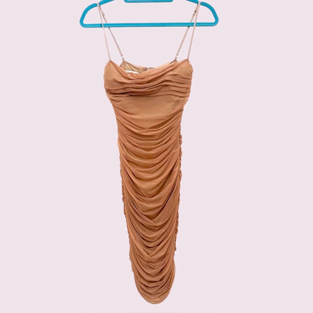 House of cb nude cocktail dress